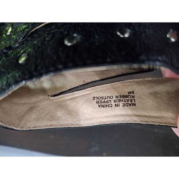 NWOB Michael Kors Studded Black Leather Strappy Stiletto Heels/Sz. 9M - Picture 10 of 11